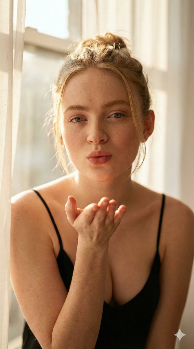 Sadie Sink Ethereal Morning Mood Image Prompt — output 1