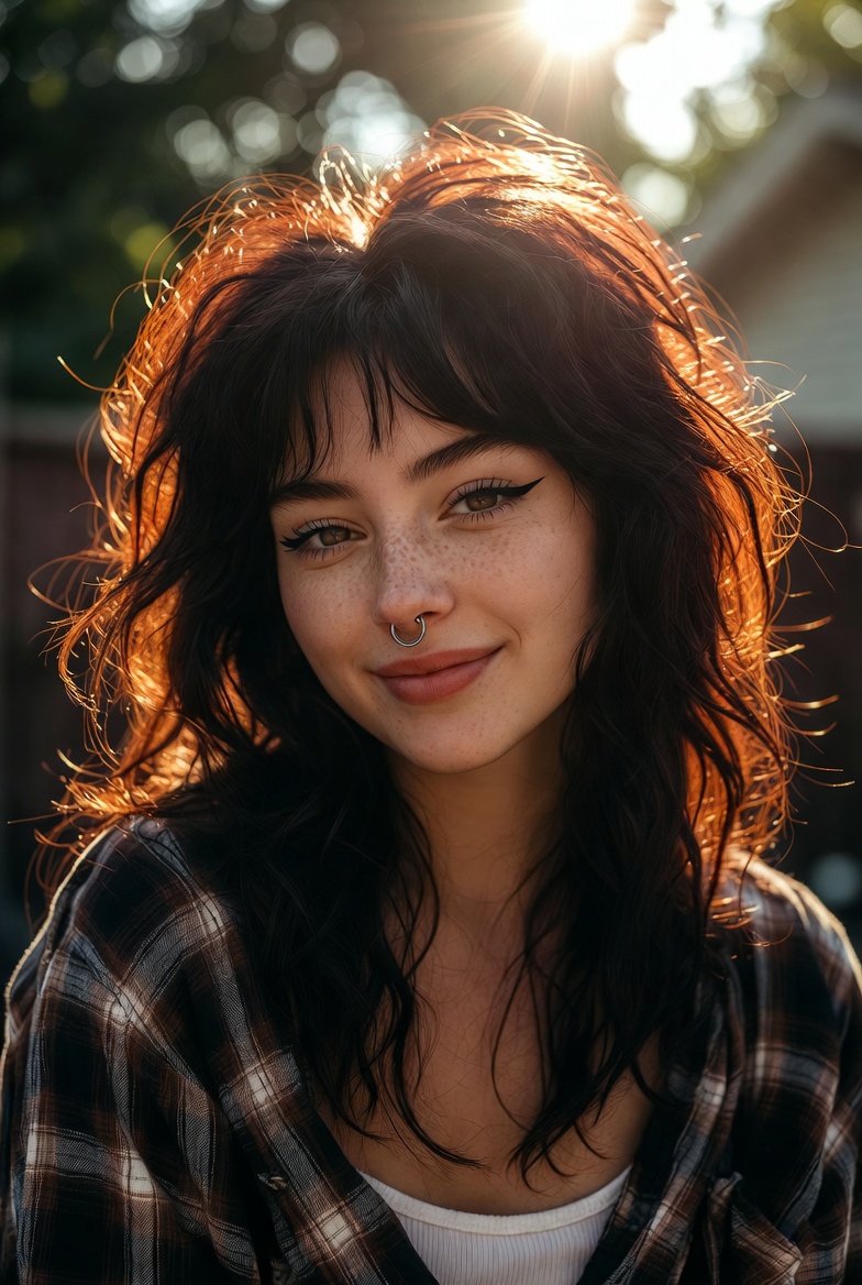Social Media Post - Photorealistic Portrait with Golden Hour Backlighting (Duplicate) — output 1