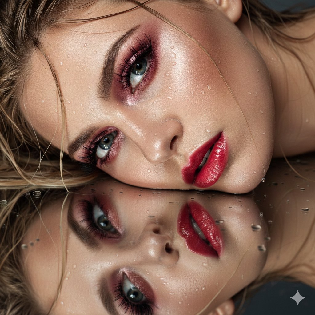 Product Marketing - Ultra-Closeup Wet Reflection Couture Beauty Portrait — output 1