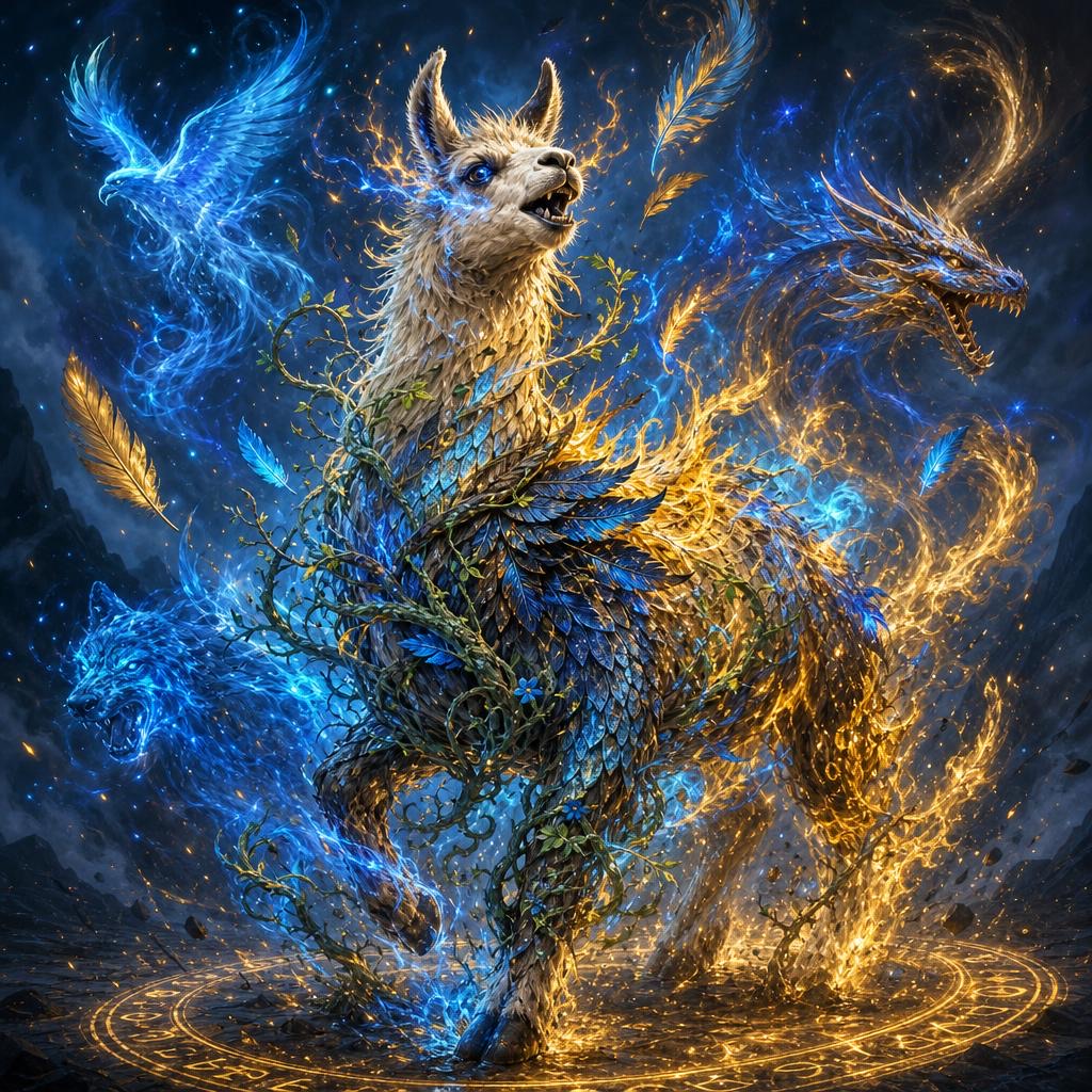 YouTube Thumbnail - GPT Image 2 Prompt for Magical Llama Transformation — output 1