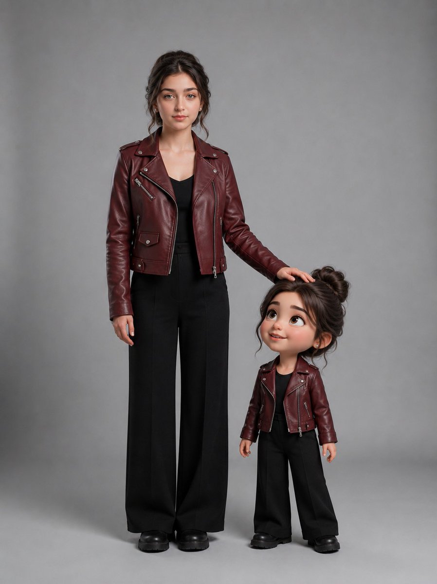 Profile / Avatar - Woman With Matching Chibi Portrait — output 1