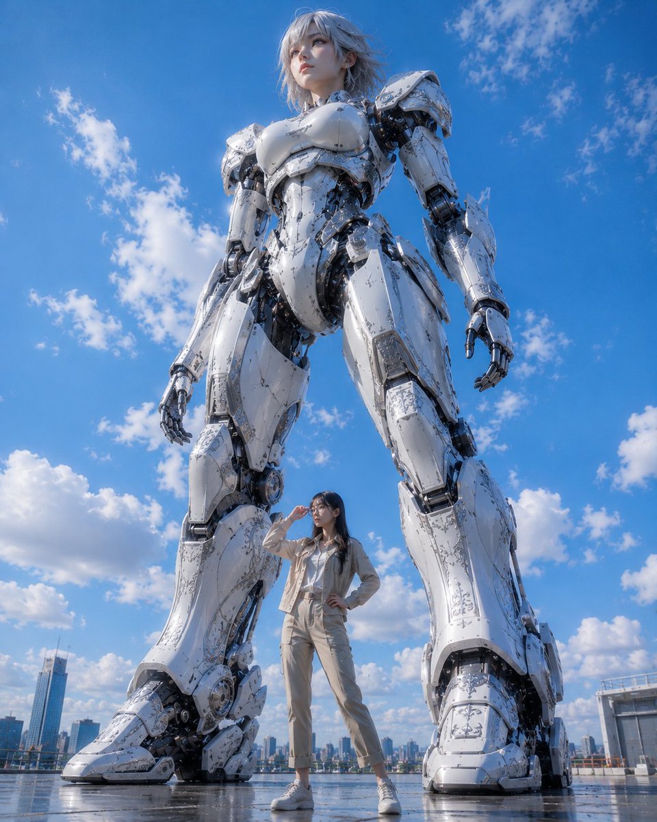 Comic / Storyboard - Giant Robot and Pilot Mecha Armor — output 1