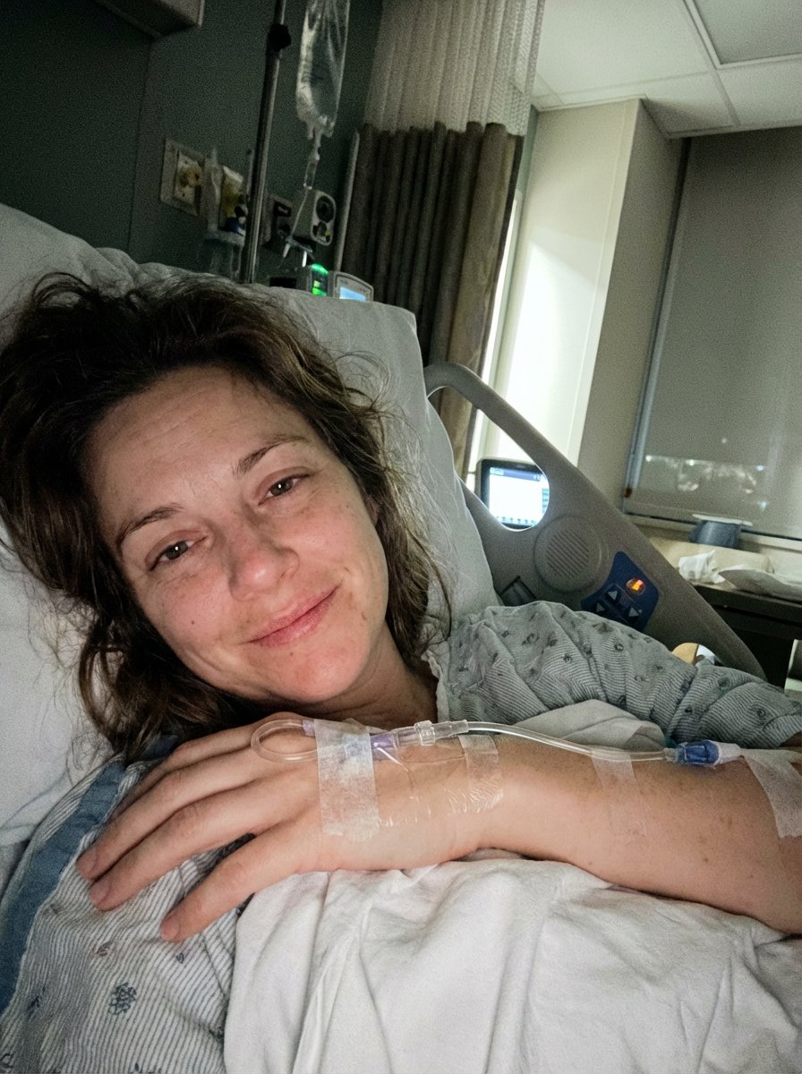 Intimate Hospital Bed Selfie Prompt — output 1