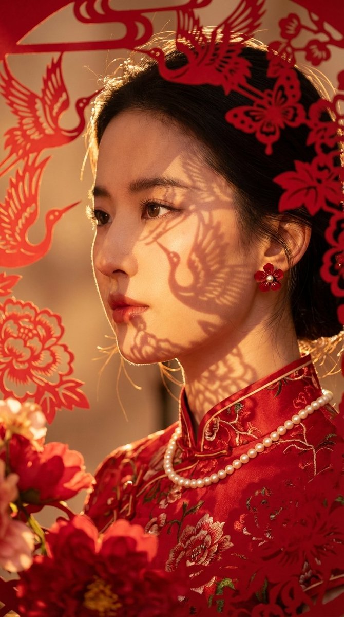 Social Media Post - Image Generation Prompt for Festive New Chinese Style Portrait (Duplicate) — output 1