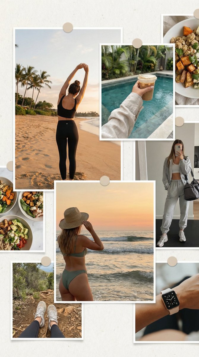 Asymmetrical Fitness Lifestyle Photogrid Prompt — output 1