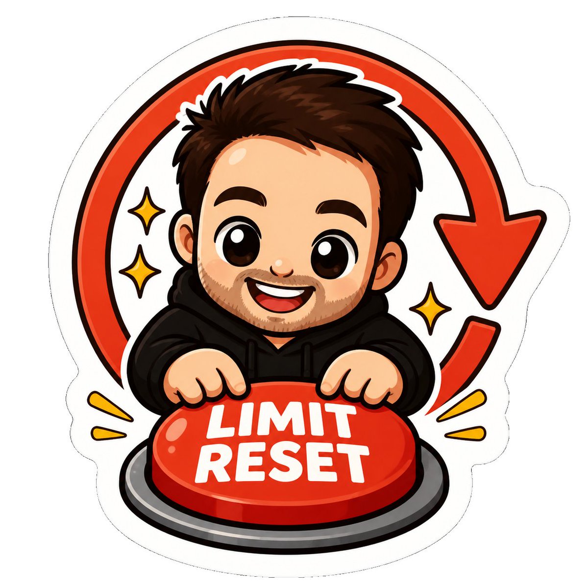 Profile / Avatar - Limit Reset Chibi Sticker — output 1