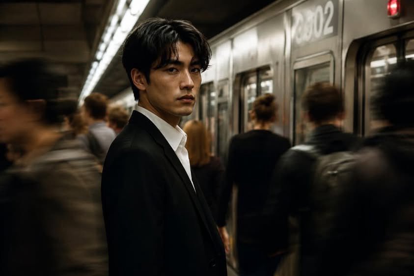 Comic / Storyboard - Noir Subway Editorial Film Still — output 1