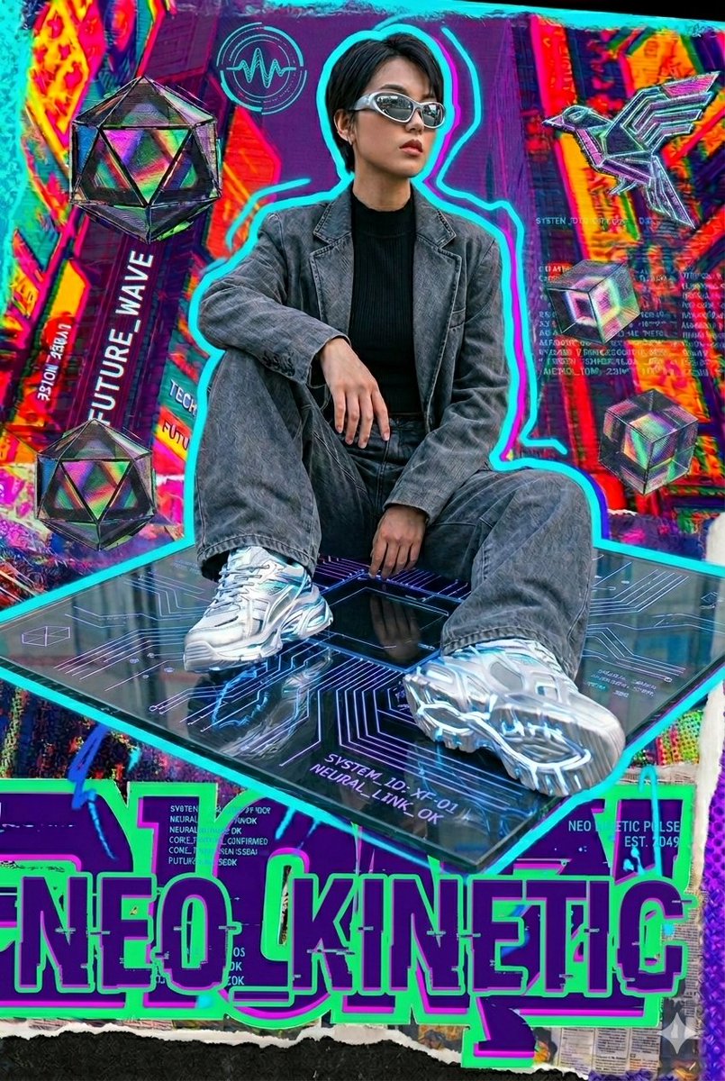 Y2K Cyberpunk Cyberpop Poster — output 1