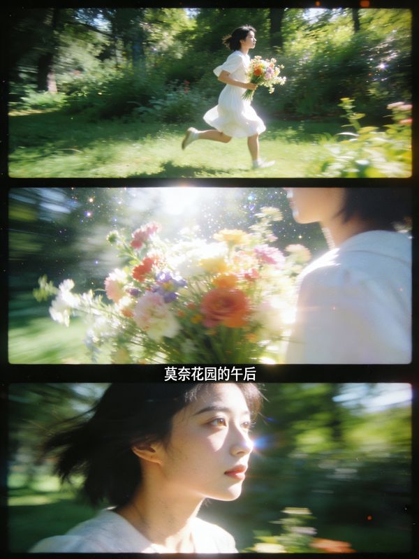 Three-Panel Film Art Grid — output 1