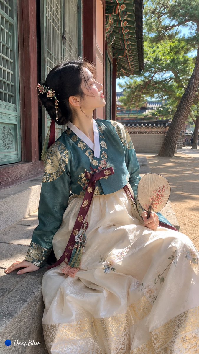 Profile / Avatar - Traditional Korean Hanbok Portrait — output 1