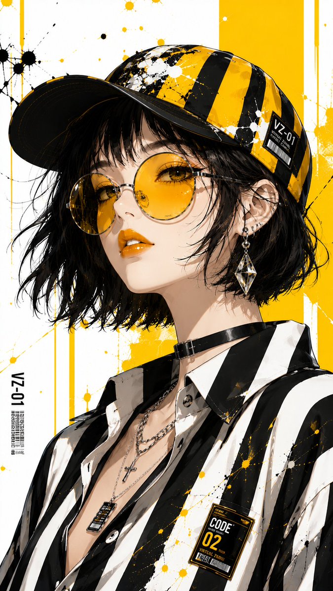 Social Media Post - Anime Luxury Streetwear Editorial Portrait — output 1