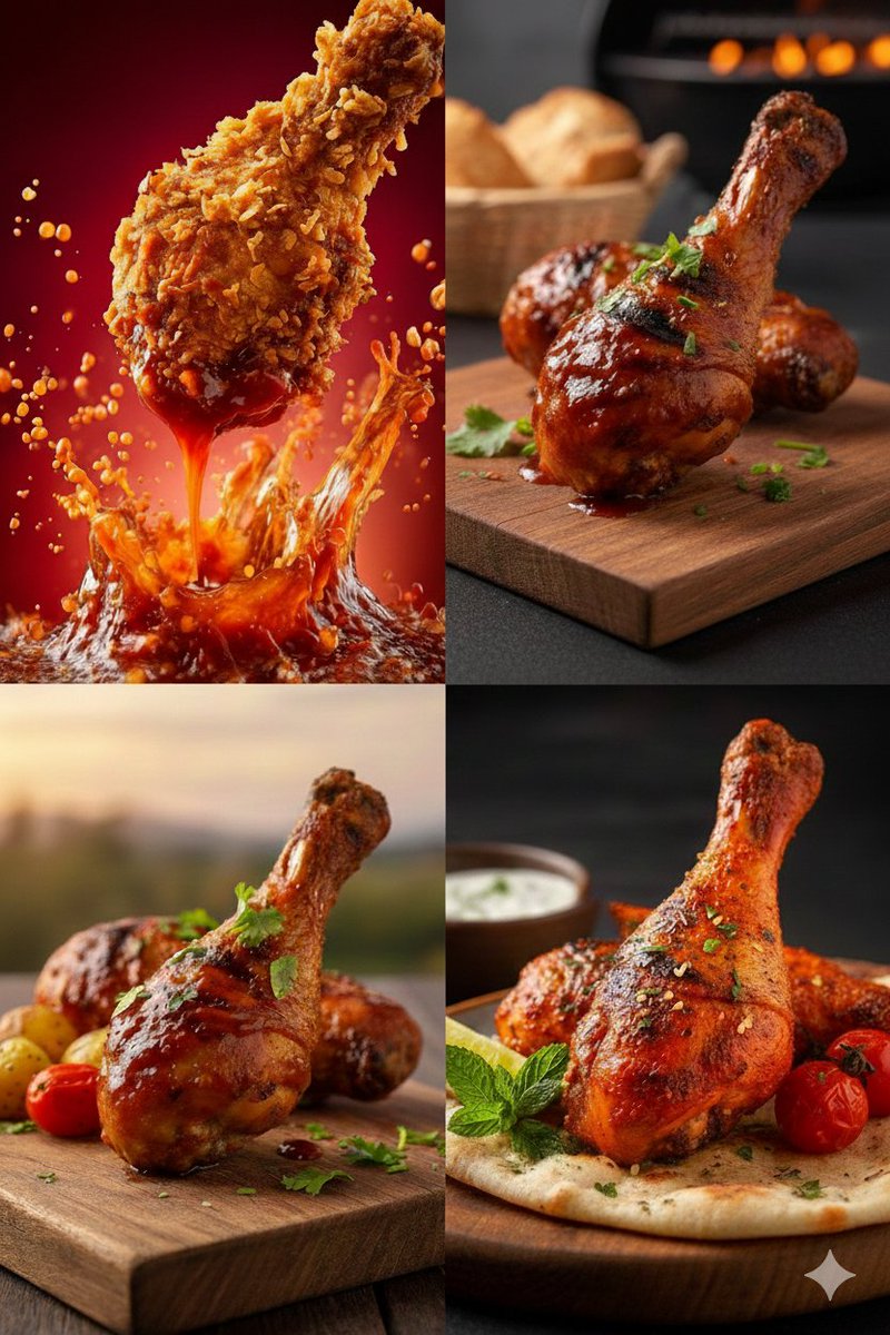 E-commerce Main Image - High-Definition Culinary Photography: Chicken Drumsticks — output 1