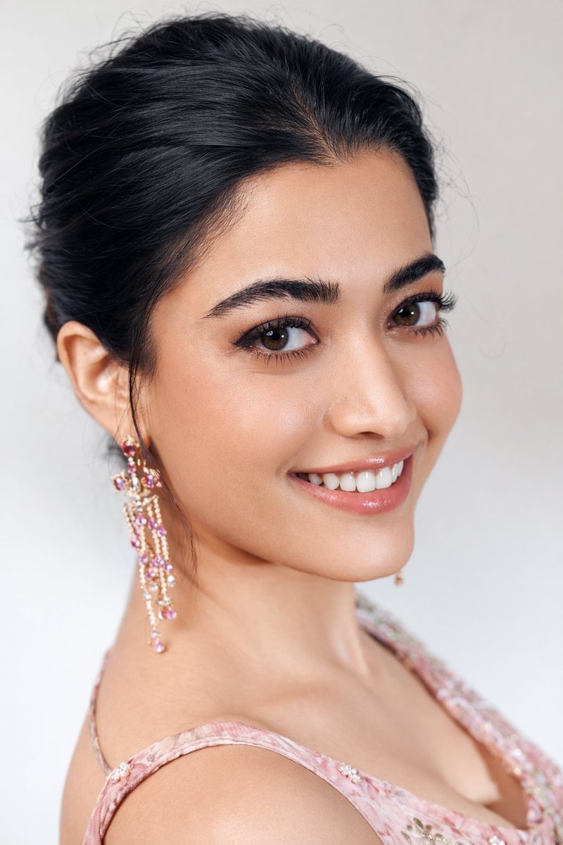 8K Studio Portrait of Rashmika Mandhana in Saree — output 1