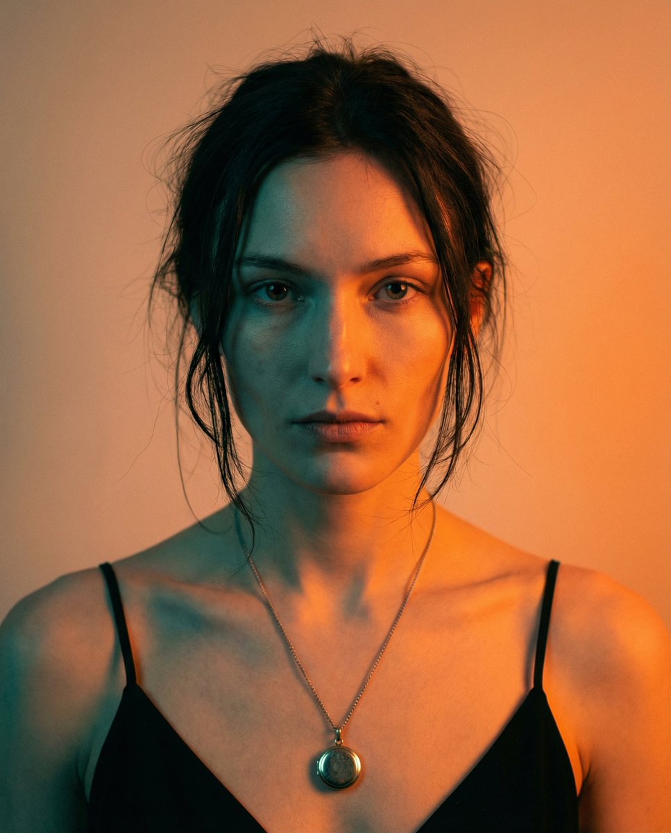 High-Contrast Cinematic Portrait Prompt — output 1