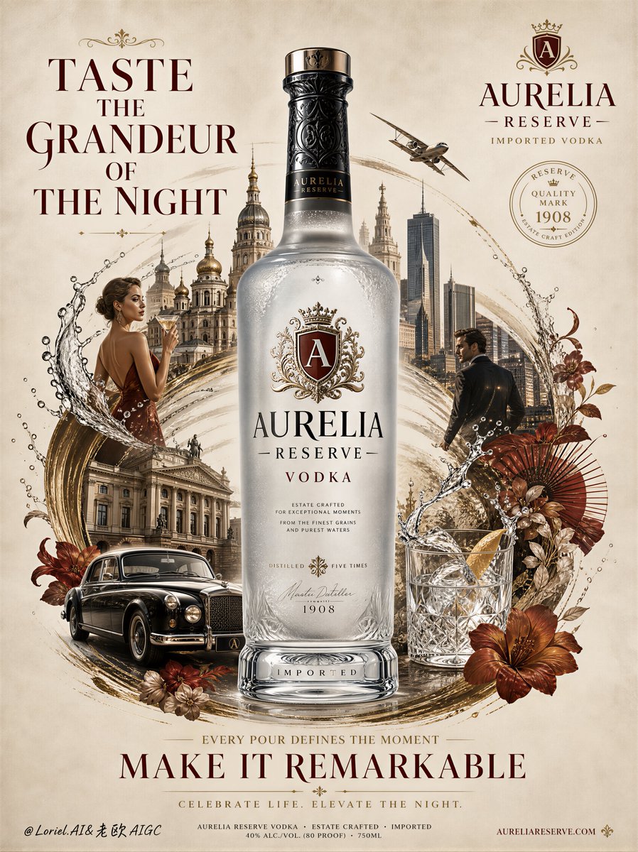 Product Marketing - Vodka Bottle Narrative Collage — output 1