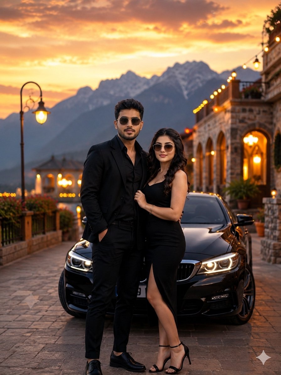 Product Marketing - Fashion Photography Couple with Luxury Car — output 1