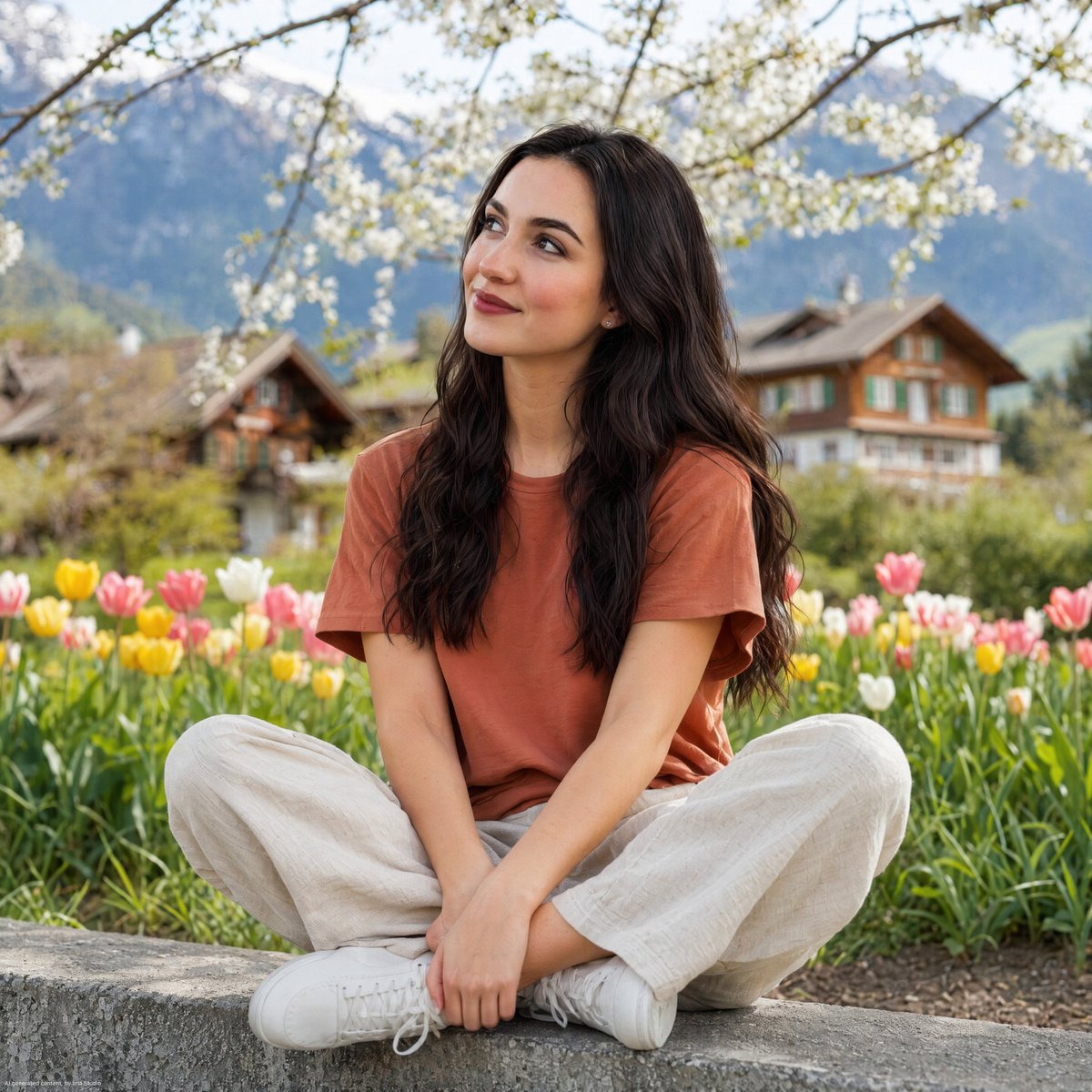 Profile / Avatar - Alpine Spring Portrait of a Woman — output 1