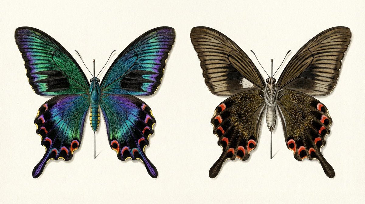 Infographic / Edu Visual - Generating a Butterfly Image with Selective Iridescence — output 1