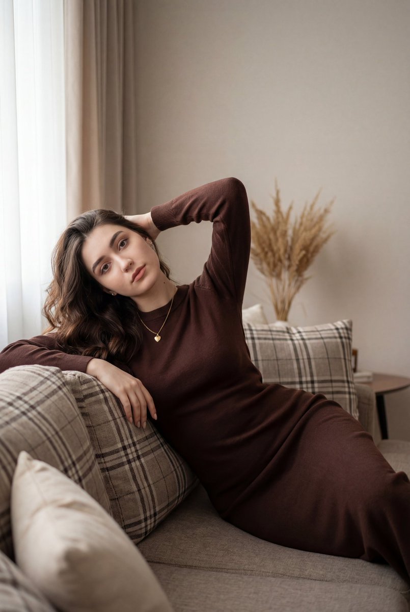 Cozy Indoor Lifestyle Portrait — output 1