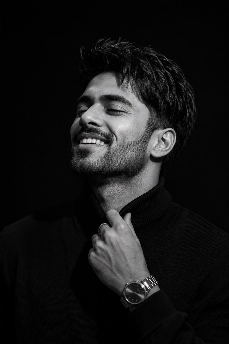 Profile / Avatar - Monochrome Editorial Cinematic Portrait — output 1