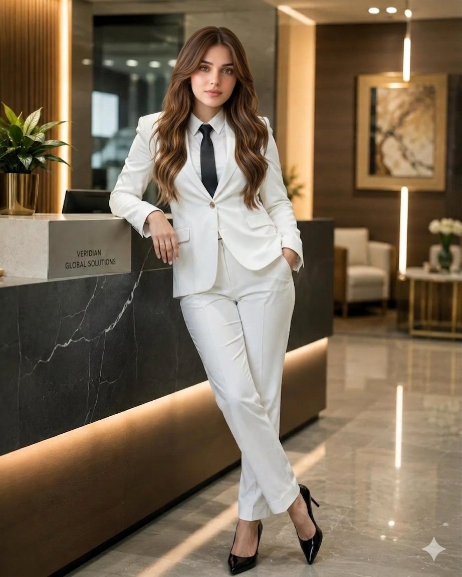 Profile / Avatar - Indian Businesswoman Luxury Office Portrait — output 1