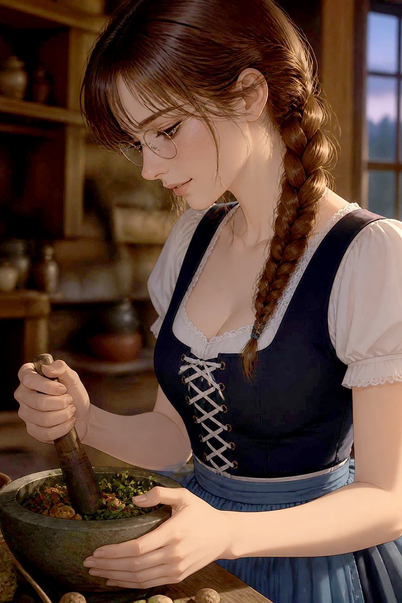 Comic / Storyboard - Rustic Herbalist Anime Girl — output 1