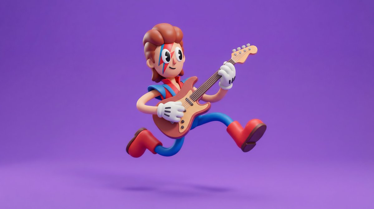 Game Asset - Rubberhose 3D Character Prompt — output 1