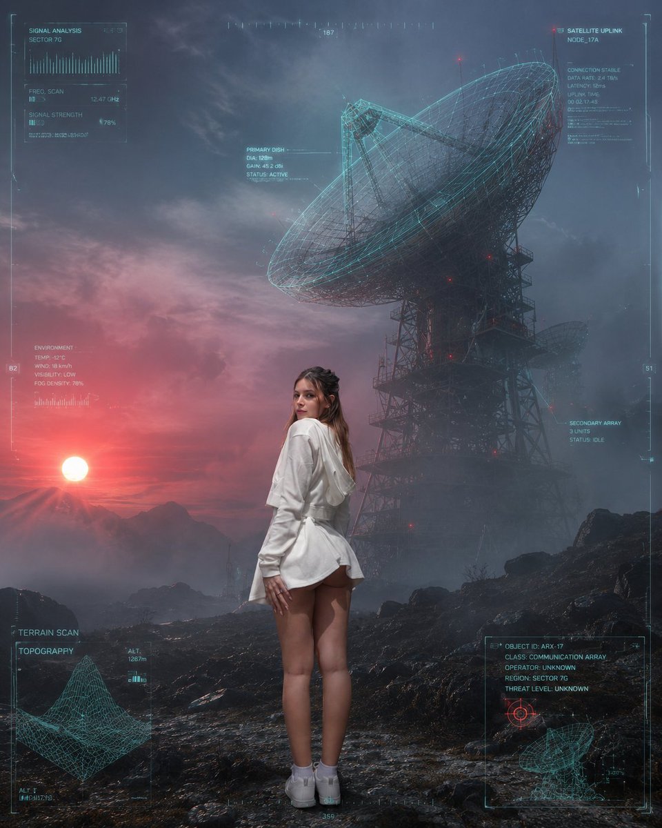 Comic / Storyboard - Sci-Fi Misty Antenna Terrain — output 1