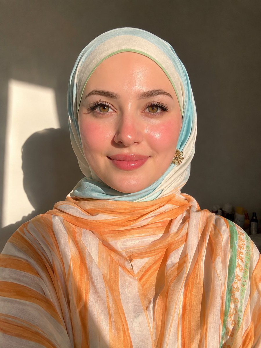 Profile / Avatar - Hijab Fashion Editorial Portrait — output 1