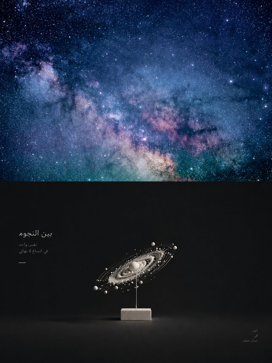Social Media Post - Minimalist Plaster Galaxy Art — output 1