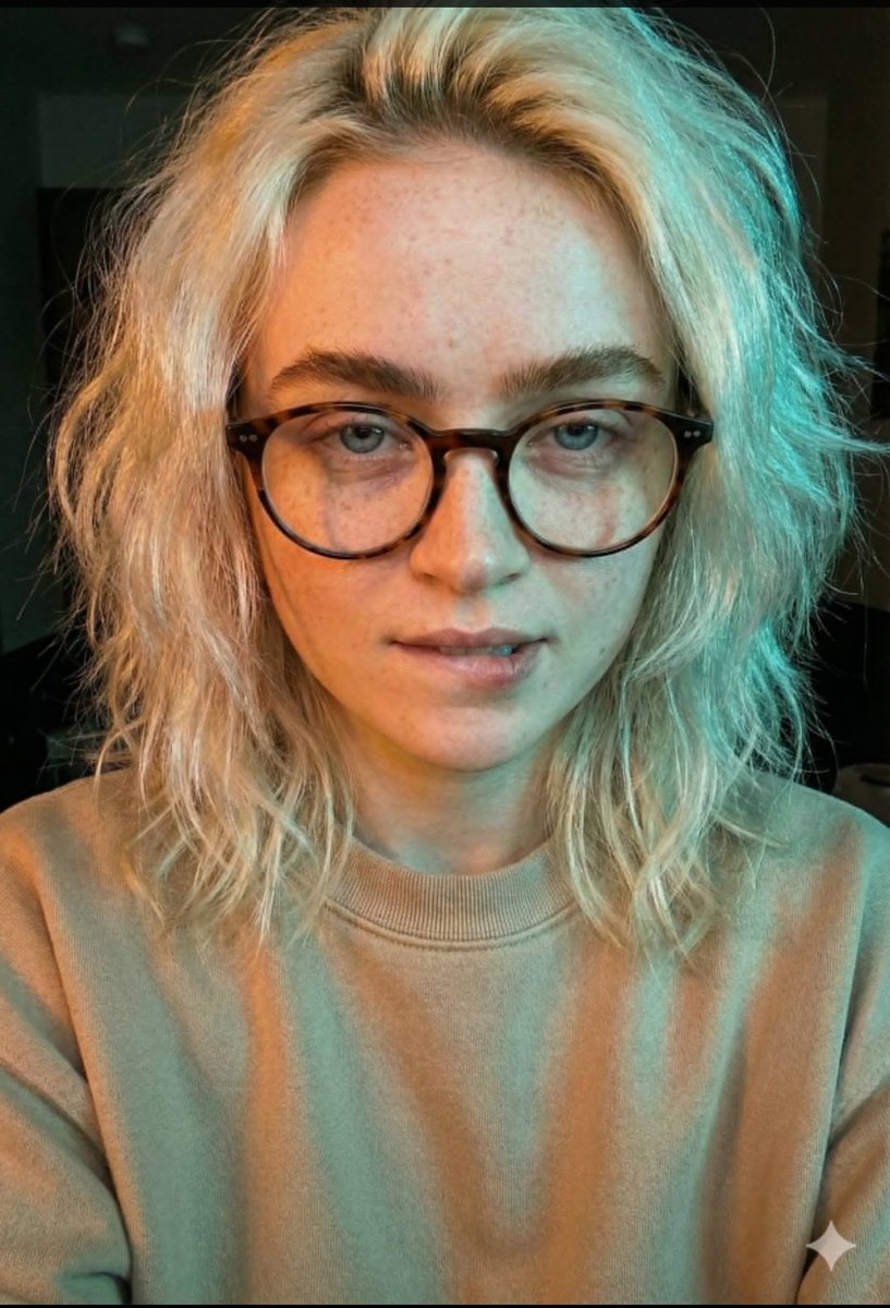 Profile / Avatar - JSON Prompt for Cinematic Dual-Tone Selfie Portrait — output 1