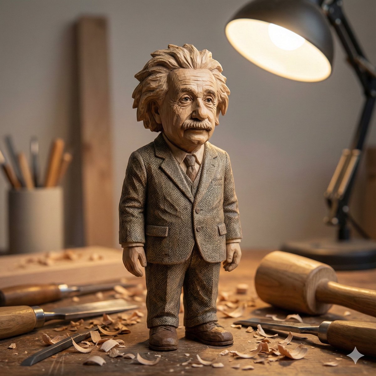 E-commerce Main Image - Hand-Carved Wooden Miniature Figure — output 1