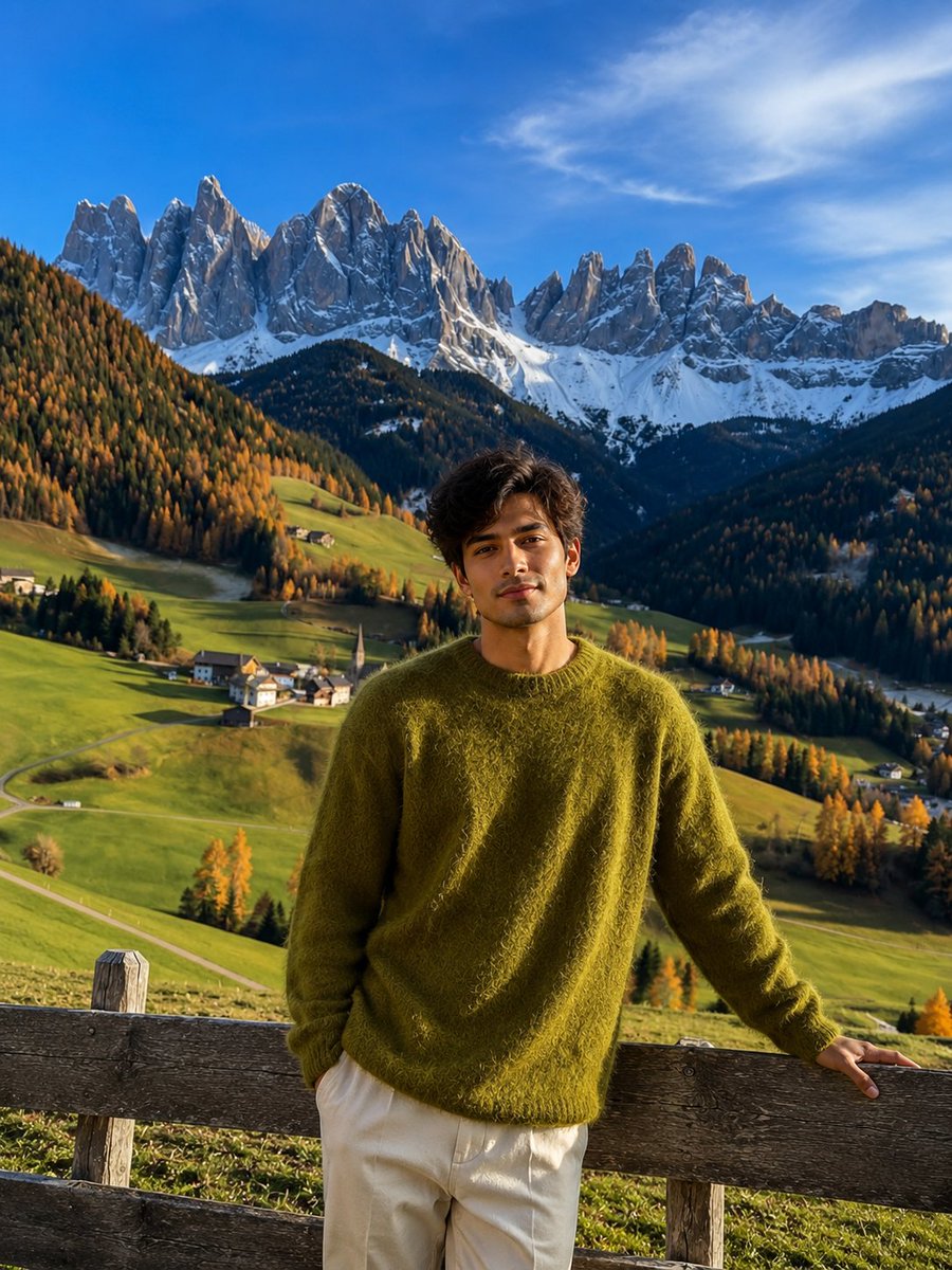 Social Media Post - Realistic Mountain Valley Travel Portrait — output 1