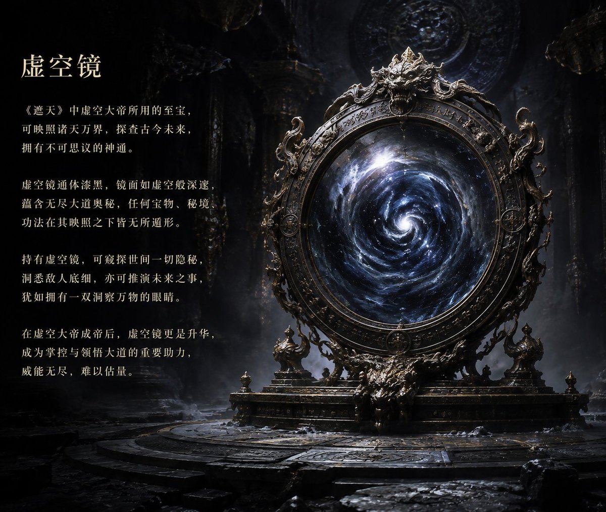 Product Marketing - Ancient Void Mirror Artifact Poster — output 1