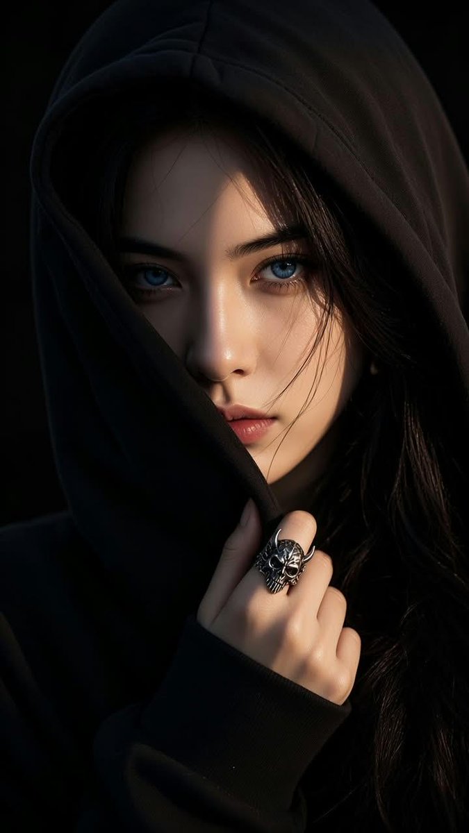 Profile / Avatar - Shadowed Hooded Portrait — output 1
