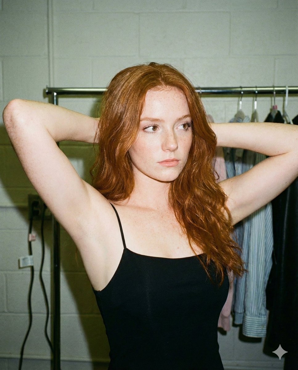Product Marketing - Candid Backstage Flash Portrait — output 1