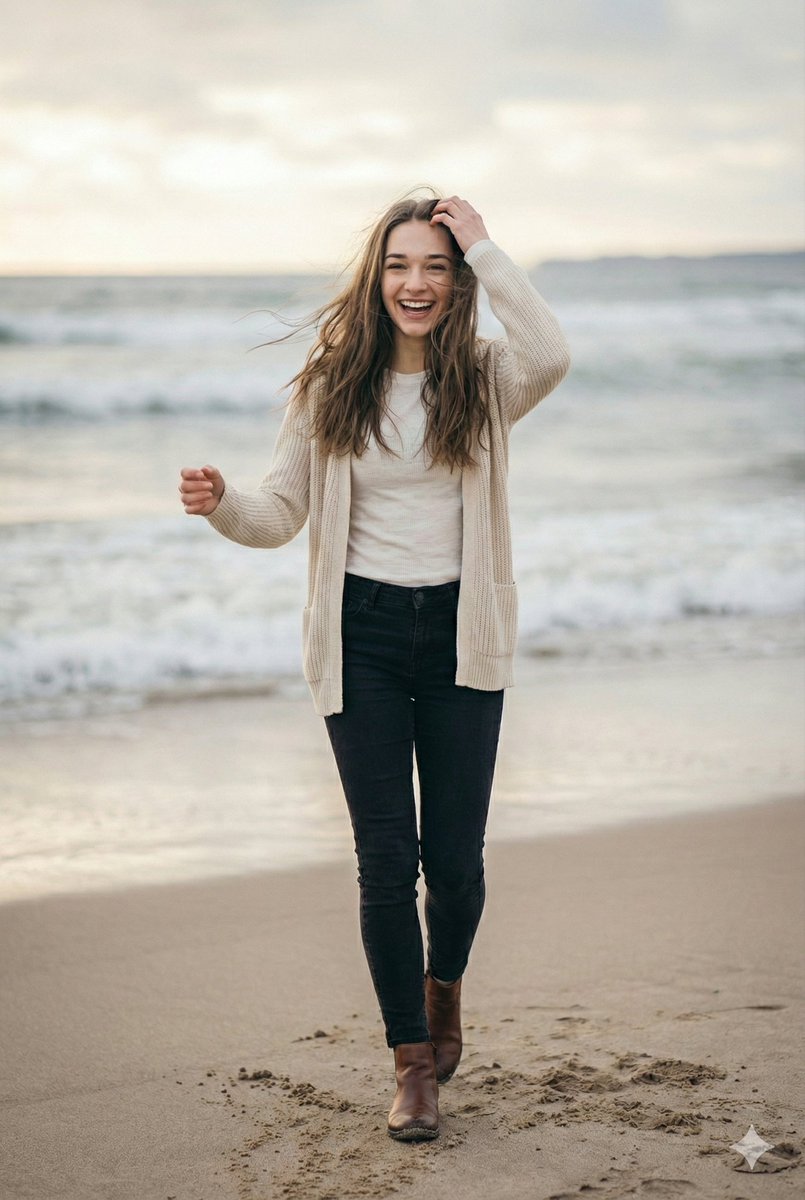 Cinematic Winter Beach Photoshoot — output 1
