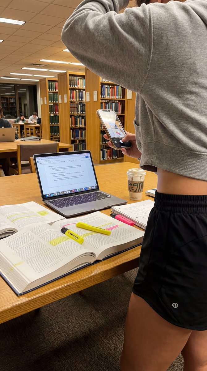 Profile / Avatar - College Studying Candid Photo Prompt — output 1