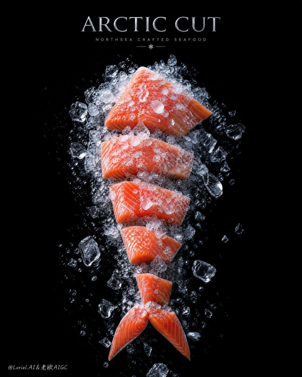 Product Marketing - Luxury Seafood Advertising Poster — output 1