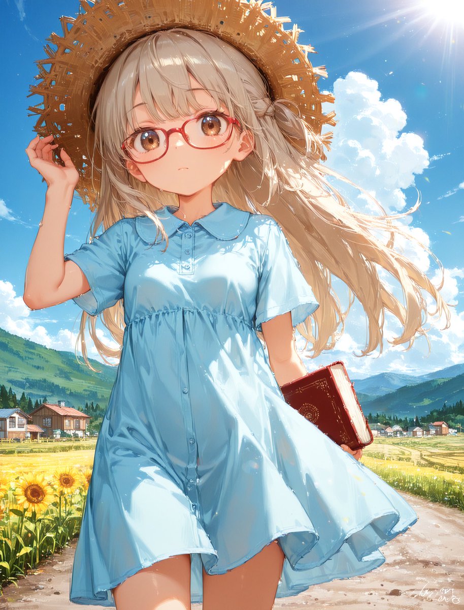 Comic / Storyboard - Sunny Countryside Anime Girl — output 1