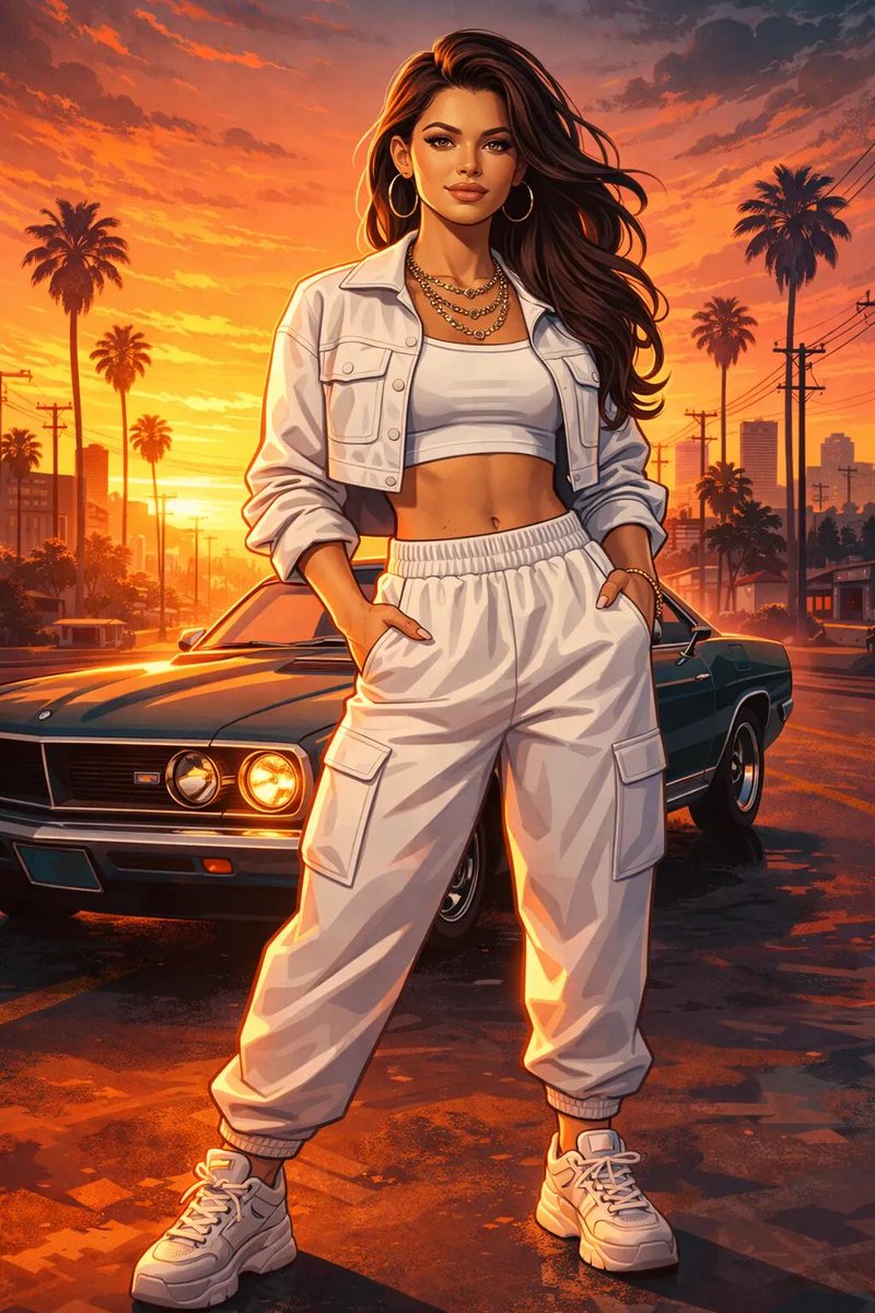 GTA Loading Screen Style Urban Chic Illustration — output 1