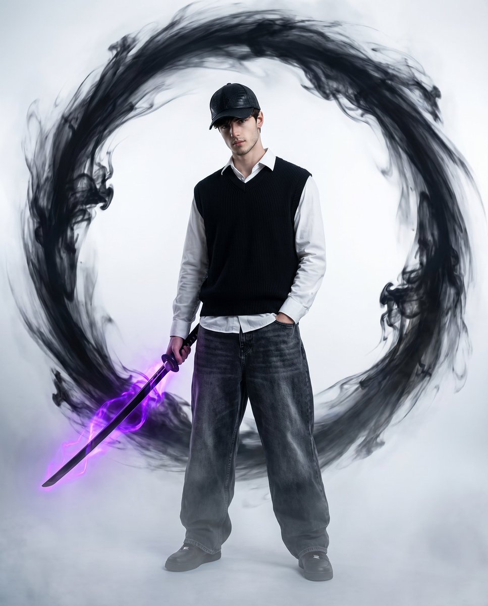 Game Asset - Vortex Katana Warrior — output 1