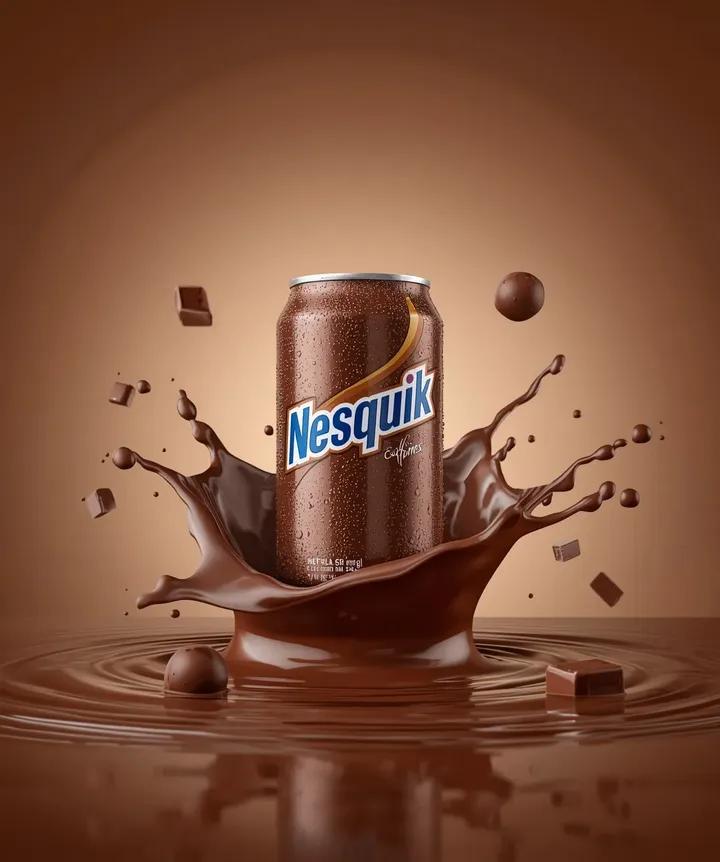 Macro Product Photography: Chilled Chocolate Drink Can — output 1