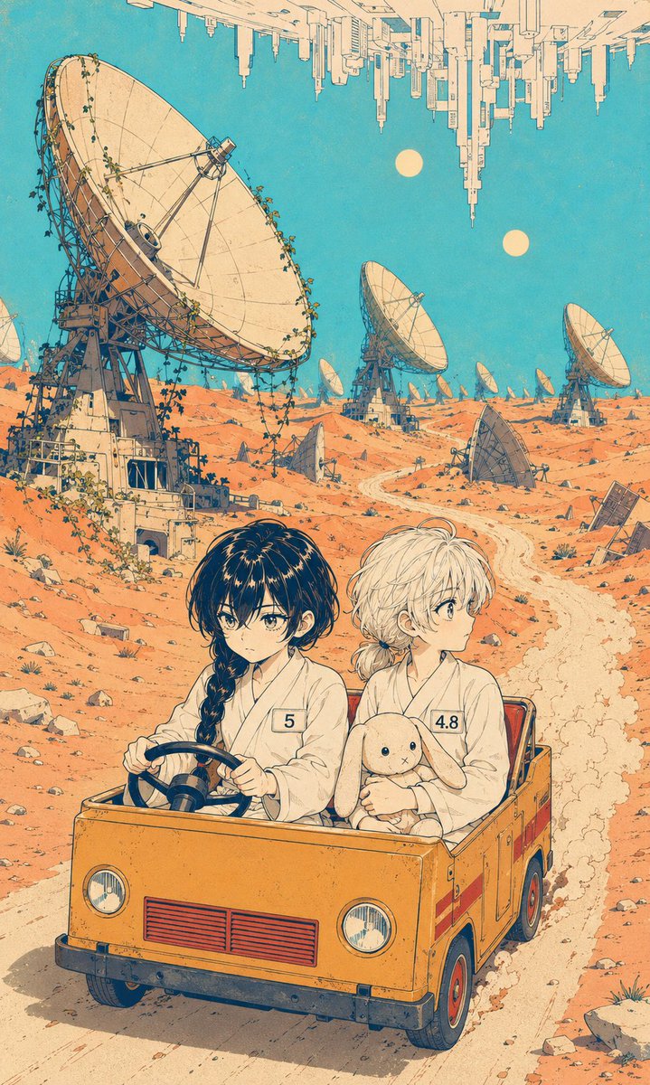 Comic / Storyboard - Retro Manga Desert Radio Observatory — output 1