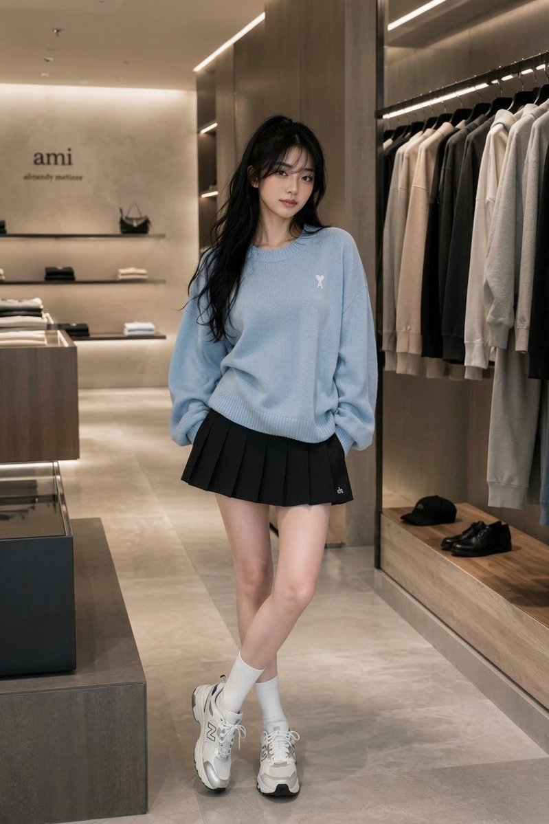 Product Marketing - Pastel Blue Knit Sweater Boutique Portrait — output 1