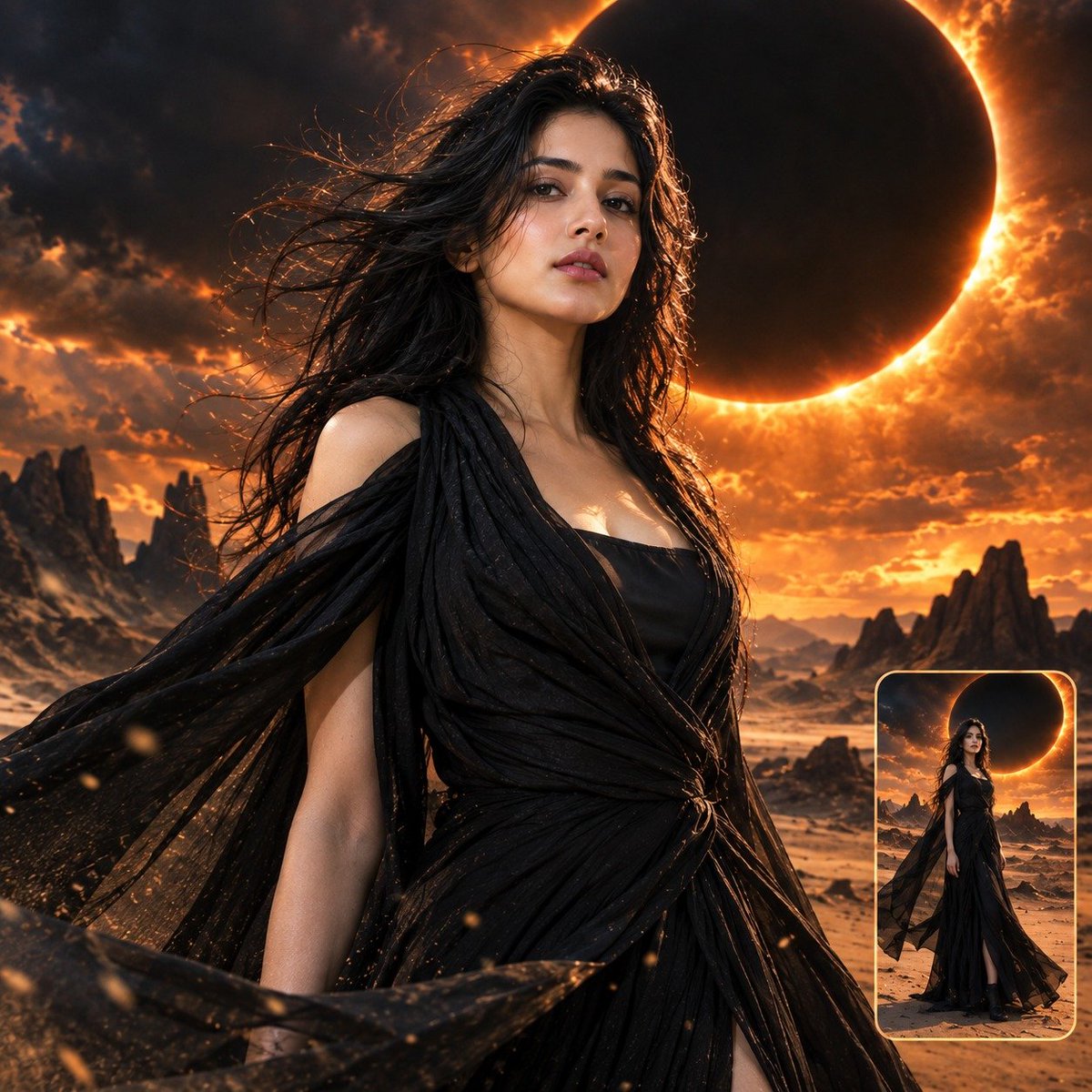 Product Marketing - Hollywood Eclipse Fashion Poster — output 1