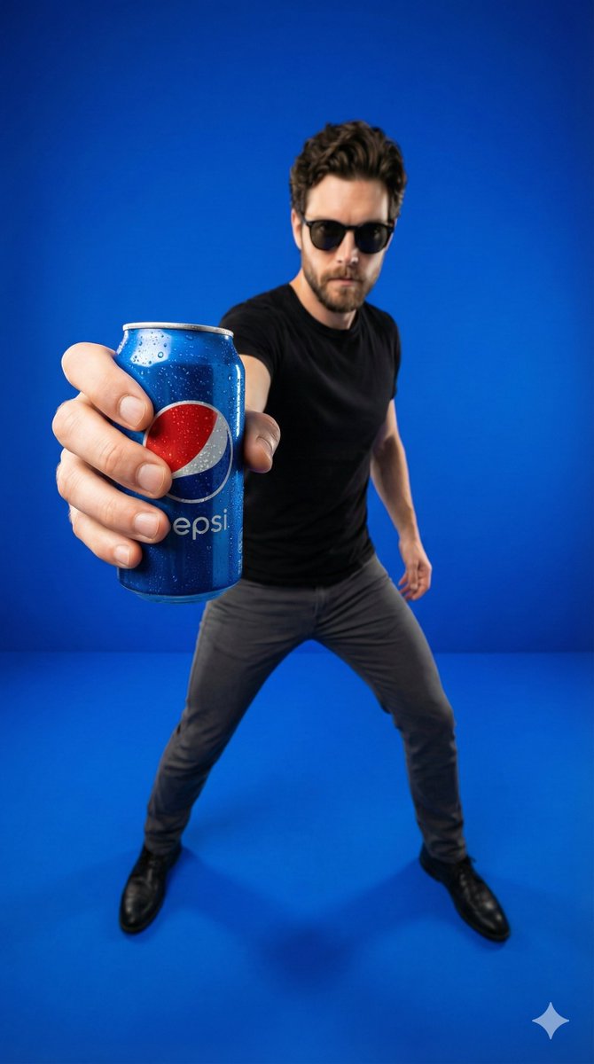 Product Marketing - Wide-Angle Product Poster (Pepsi Can) — output 1
