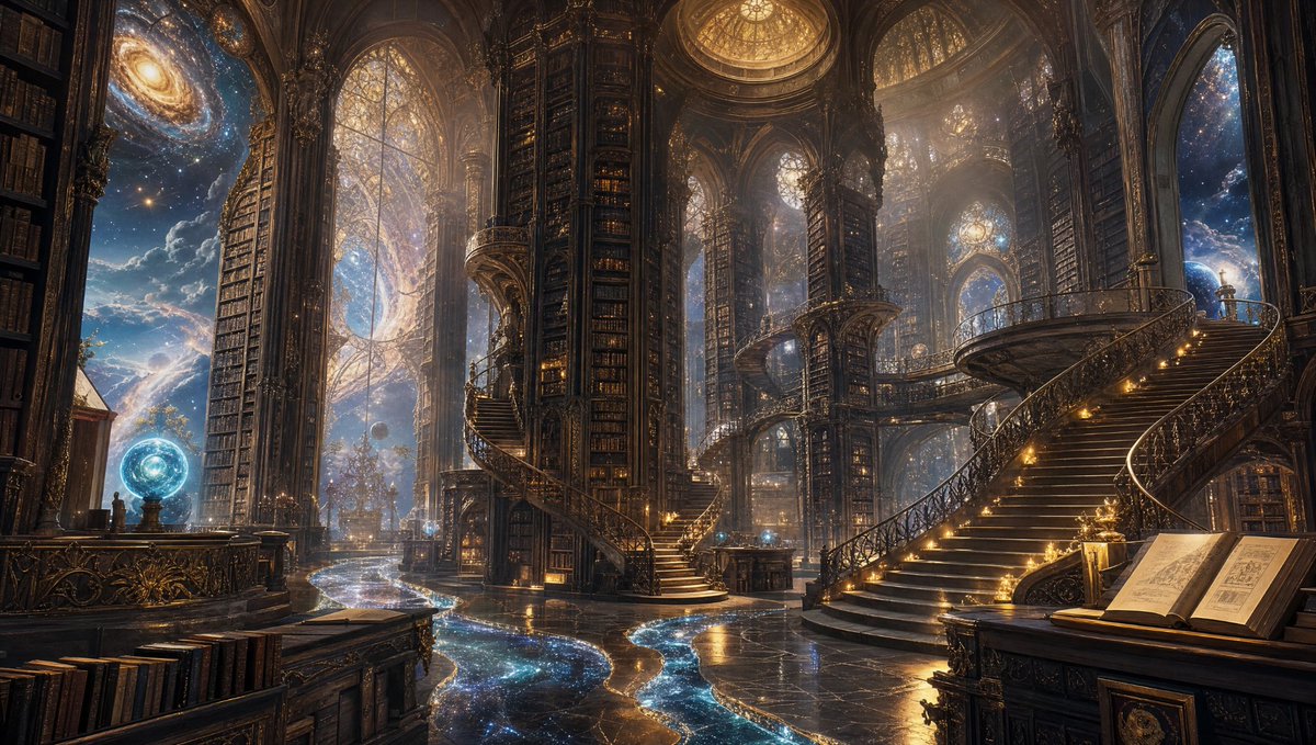 Game Asset - Celestial Gothic Library — output 1