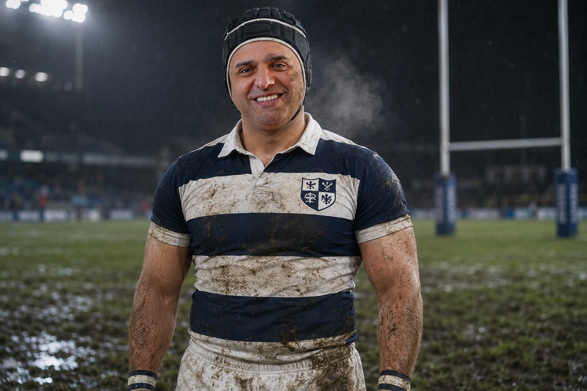 Social Media Post - Night Rugby Player Portrait — output 1