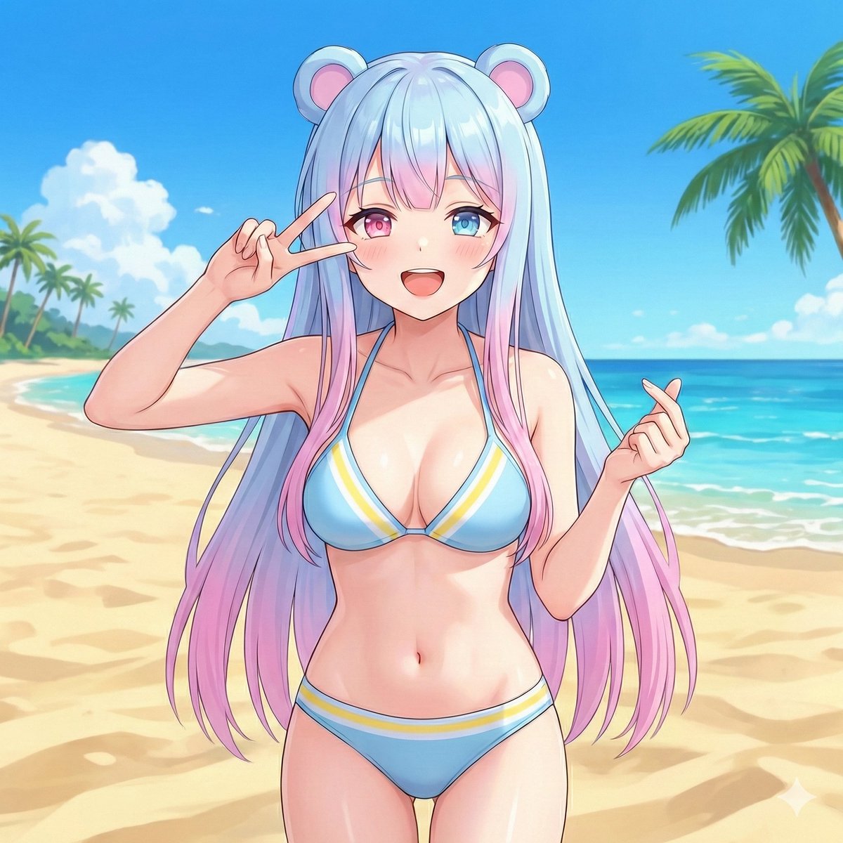 Social Media Post - Beach Day Image Generation — output 1